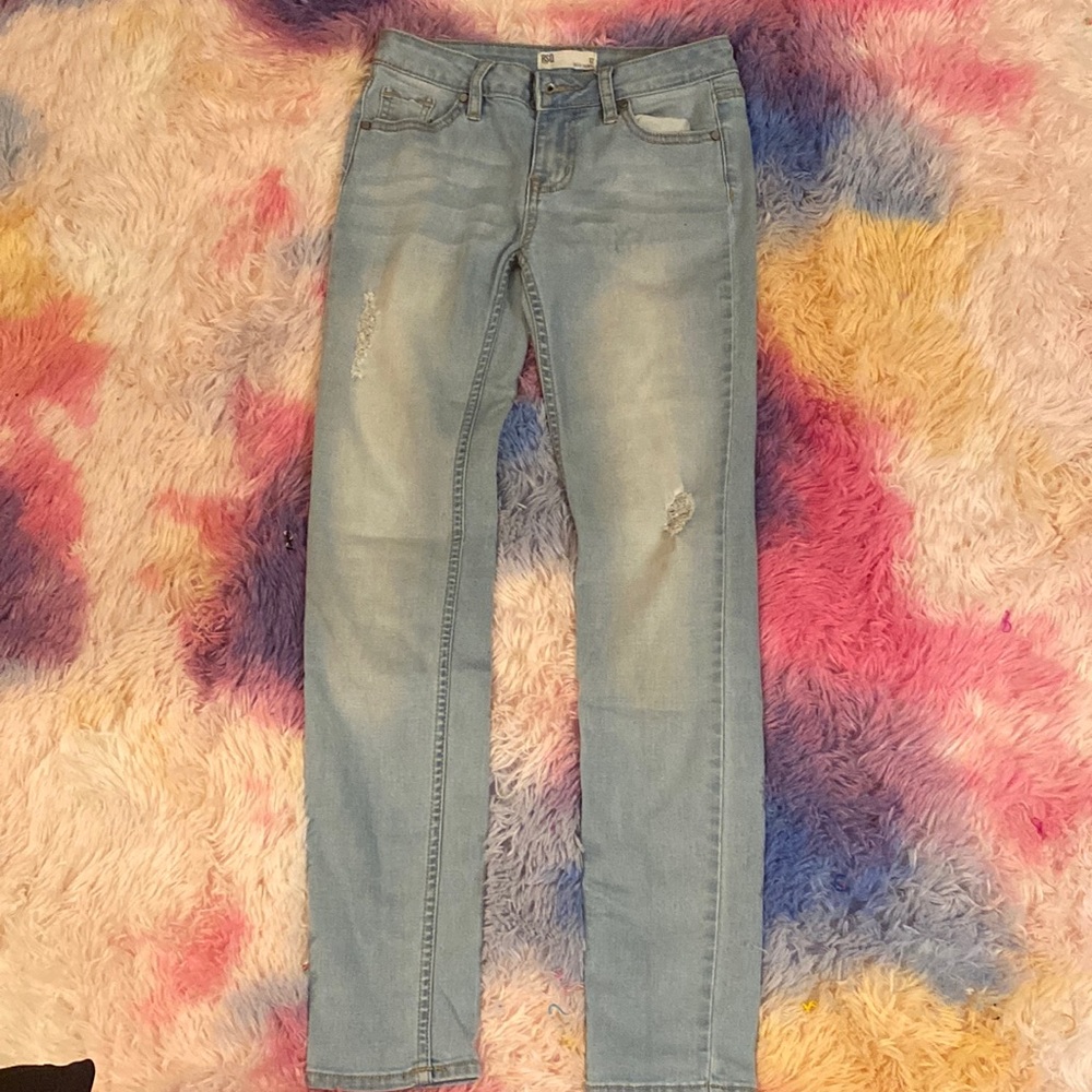 ✨cute light blue jeans for girls size 12✨